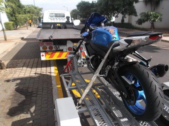Motorcycle towing service